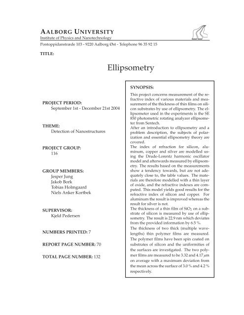 Ellipsometry