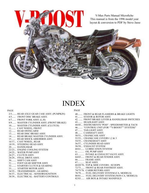 V Max Parts Manual Microfiche This manual is from the 1996 model