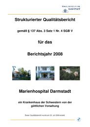 Qualitätsbericht 2008 - Marienhospital Darmstadt