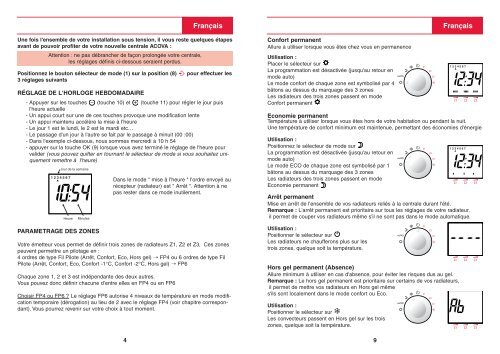 MANUEL D'UTILISATION - Chauffage-elec