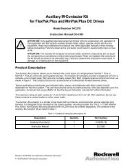 Auxiliary M-Contactor Kit for FlexPak Plus and MinPak Plus DC Drives