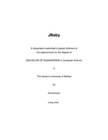 Master thesis submitted in partial fulfillment of the requirements
