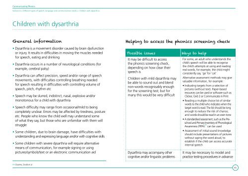 Communicating Phonics - The Communication Trust