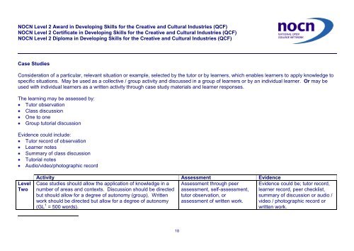 Level 2 Qualification Guide - OCN Eastern Region