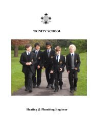 TRINITY SCHOOL Heating & Plumbing Engineer