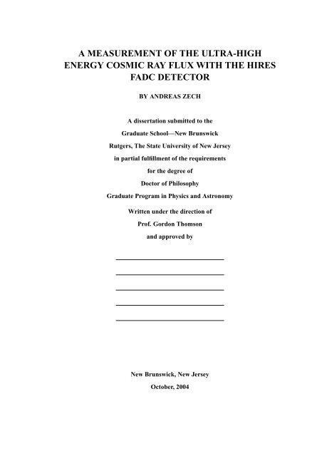 Ph.D. thesis in .pdf format - Department of Physics and Astronomy ...