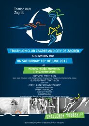 TRIATHLON CLUB ZAGREB AND CITY OF ZAGREB ON ...