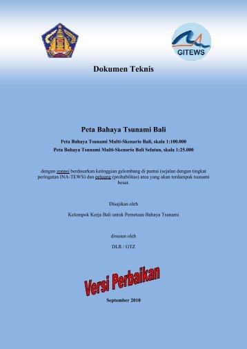 Dokumen Teknis Peta Bahaya Tsunami Bali (PDF) - GITEWS