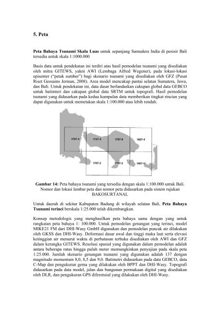 Dokumen Teknis Peta Bahaya Tsunami Bali (PDF) - GITEWS