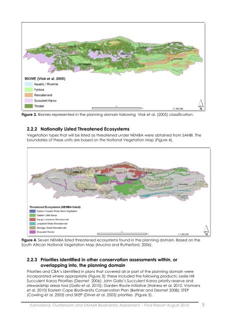 Little Karoo Biodiversity Assessment - Biodiversity GIS - SANBI