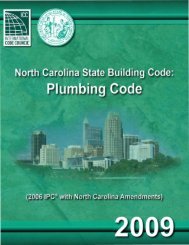 NC Plumbing Code (2009)