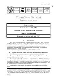 COMISIÓN DE MEDIDAS FITOSANITARIAS