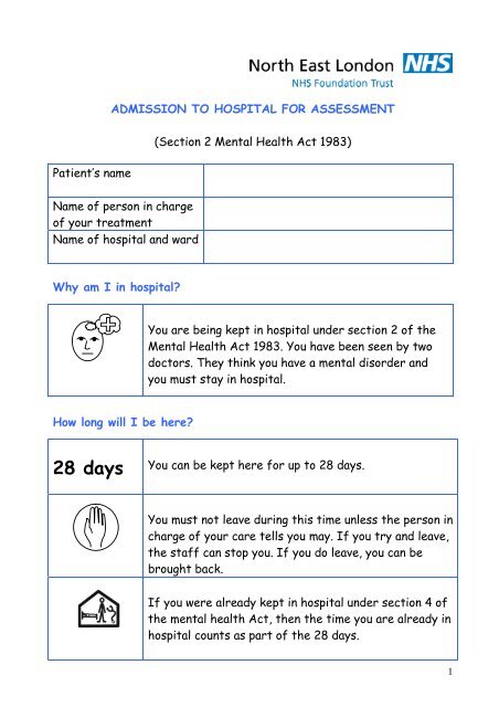 Section 2 Mental Health Act 1983