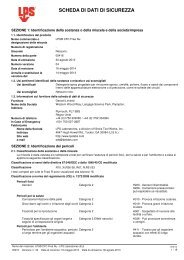 SCHEDA DI DATI DI SICUREZZA - LPS Laboratories