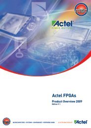 Actel FPGAs - MSC Budapest Kft.