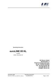 euroLINE 85 KL - IEF Werner GmbH