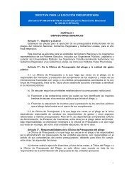 DIRECTIVA PARA LA EJECUCIÃN PRESUPUESTARIA