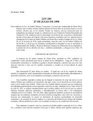 LEY 180 27 DE JULIO DE 1998 - Oficina de Servicios Legislativos