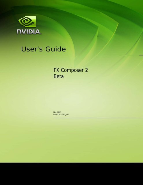 User's Guide - Nvidia