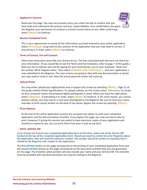 Getting and Keeping your Security Worker Licence - Ministry of Justice