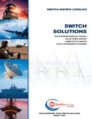 SWITCH SOLUTIONS - DowKey Microwave