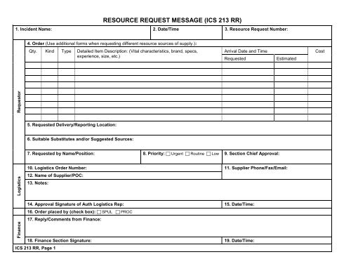 ICS Forms - West Virginia Division of Homeland Security