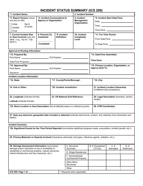 ICS Forms - West Virginia Division of Homeland Security