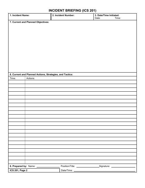 ICS Forms - West Virginia Division of Homeland Security