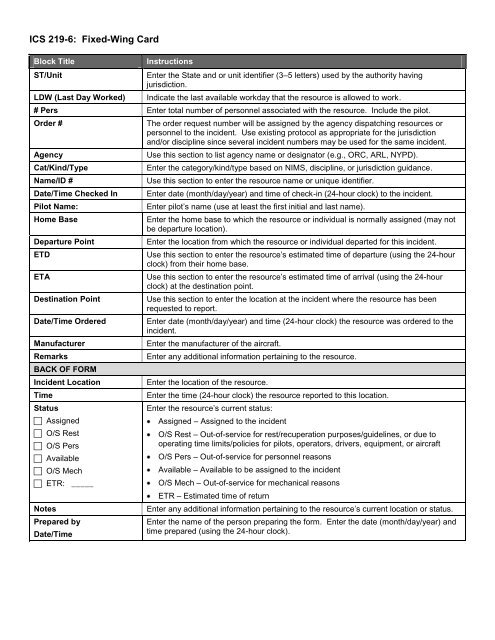 ICS Forms - West Virginia Division of Homeland Security