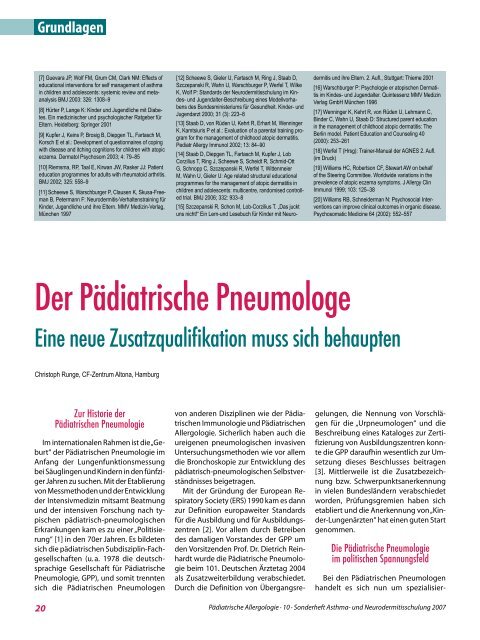 Grundlagen - Gesellschaft für Pädiatrische Allergologie und ...