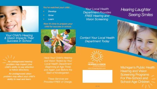 MDCH Hearing and Vision Parent Brochure (PDF