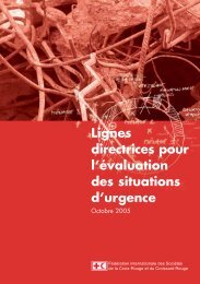 Lignes directrices pour l'Ã©valuation des situations d'urgence