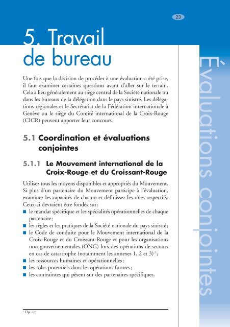 Lignes directrices pour l'Ã©valuation des situations d'urgence