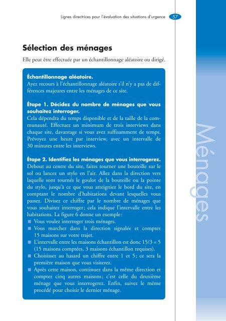 Lignes directrices pour l'Ã©valuation des situations d'urgence