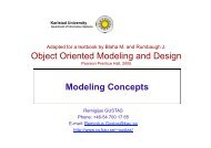 Object Oriented Modeling and Design Modeling Concepts