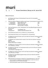 Grosser Gemeinderat; Sitzung vom 24. Januar 2012 ... - Muri bei Bern