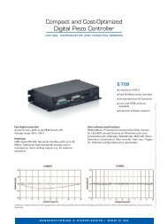 E-709 Compact and Cost-Optimized Digital Piezo Controller (PDF)