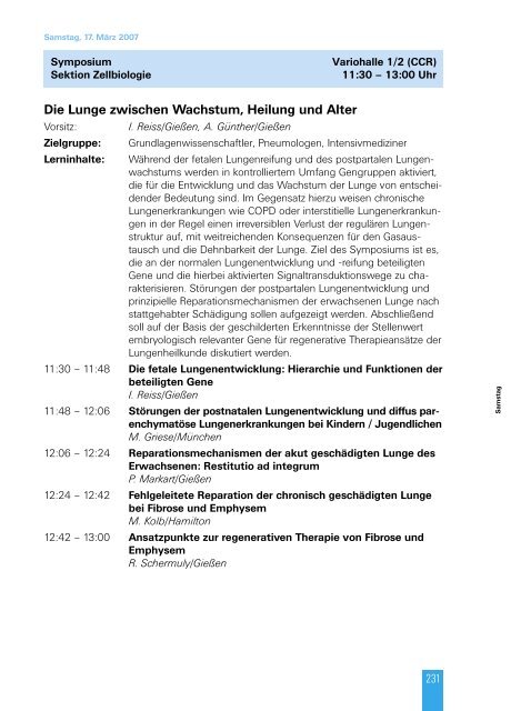 Samstag, 17. März 2007 - dgp-kongress.de