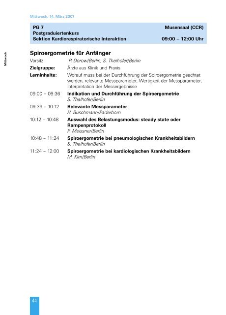 Samstag, 17. März 2007 - dgp-kongress.de