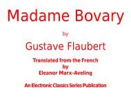 Madame Bovary - Penn State University