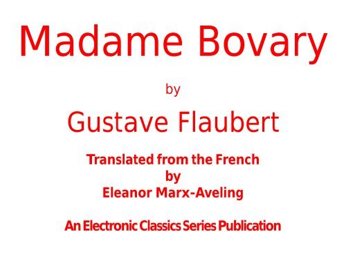 Madame Bovary Penn State University Images, Photos, Reviews