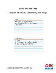 Guide to Good Food Chapter 22 Salads, Casseroles, and Soups