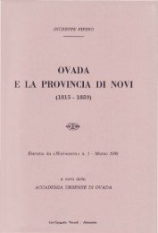 OVADA E LA PROVINCIA 'DI NOVI ' - archiviostorico.net