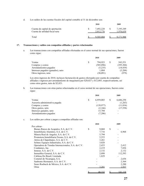 carso infraestructura y construcciÃ³n, sab de cv - Bolsa Mexicana de ...