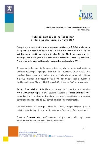 Campanha Peugeot 207