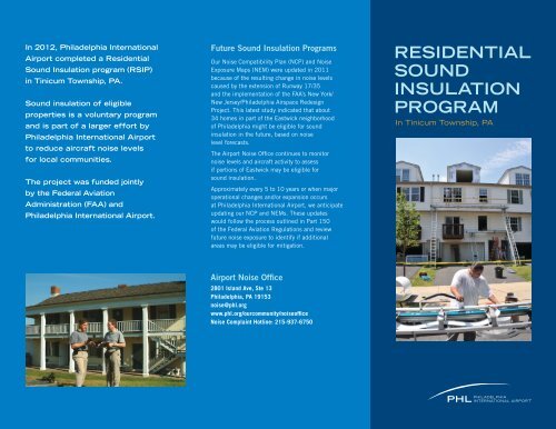 Residential Sound Insulation Program information - Philadelphia ...