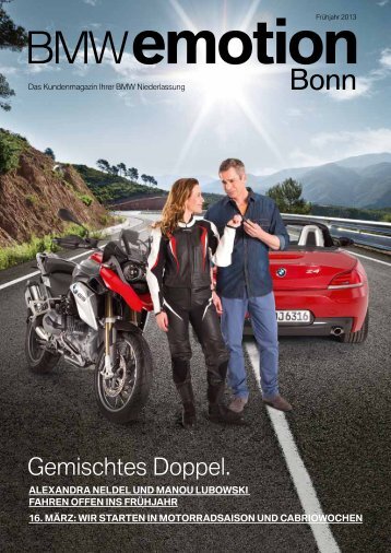 BMW emotion 1/2013 Ausgabe hier als PDF herunterladen.
