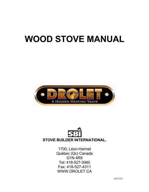 Owner S Manual Drolet Nordic Wood Stove Rural Energy