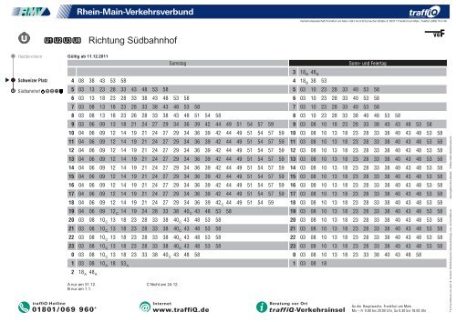 U1 Richtung Nordwestzentrum Heddernheim Dornbusch ...