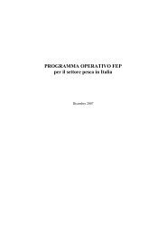 Programma Operativo FEP - Fondi Europei 2007-2013